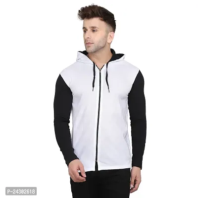 Stylish Multicoloured Cotton Blend Solid Long Sleeves Hoodies For Men-thumb0