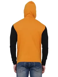 Stylish Multicoloured Cotton Blend Solid Long Sleeves Hoodies For Men-thumb1