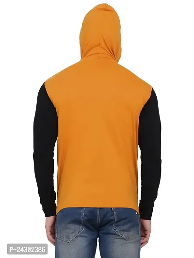 Stylish Multicoloured Cotton Blend Solid Long Sleeves Hoodies For Men-thumb2