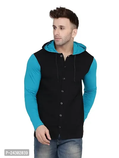 Stylish Multicoloured Cotton Blend Solid Long Sleeves Hoodies For Men-thumb0