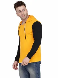 Stylish Multicoloured Cotton Blend Solid Long Sleeves Hoodies For Men-thumb2