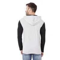 Trendy Multicoloured Cotton Blend Solid Hoodies For Men-thumb1