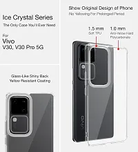 Mezmo Ultra-Hybrid Clear| Shockproof Design | Camera Protection Bump | Soft Back | Bumper Case Cover for Vivo V30|V30 Pro-thumb1