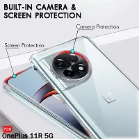 Mezmo Ultra-Hybrid Clear| Shockproof Design | Camera Protection Bump | Soft Back | Bumper Case Cover for OnePlus 11R-thumb2