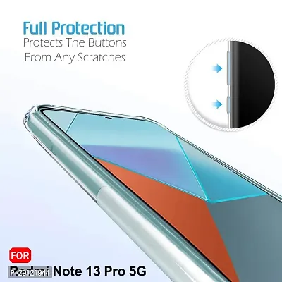 Mezmo Ultra-Hybrid Clear| Shockproof Design | Camera Protection Bump | Soft Back | Bumper Case Cover for Redmi Note 13 Pro-thumb5