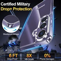 Mezmo Ultra-Hybrid Clear| Shockproof Design | Camera Protection Bump | Soft Back | Bumper Case Cover for Samsung S24-thumb1