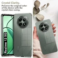 Mezmo Ultra-Hybrid Clear| Shockproof Design | Camera Protection Bump | Soft Back | Bumper Case Cover for Realme 12 5G-thumb2