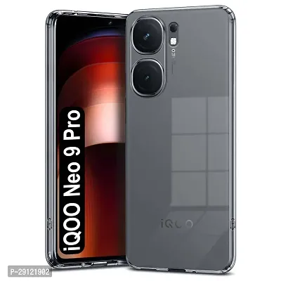 Mezmo Ultra-Hybrid Clear| Shockproof Design | Camera Protection Bump | Soft Back | Bumper Case Cover for IQOO Neo 9 Pro