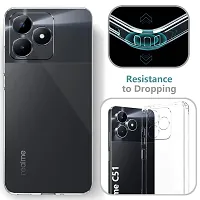 Mezmo Ultra-Hybrid Clear| Shockproof Design | Camera Protection Bump | Soft Back | Bumper Case Cover for Realme C53-thumb3