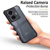 Mezmo Shock Proof Eagle Back Cover for IQOO Z6 Lite - Black-thumb2