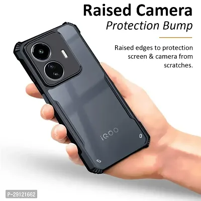 Mezmo Shock Proof Eagle Back Cover for IQOO Z6 Lite - Black-thumb3