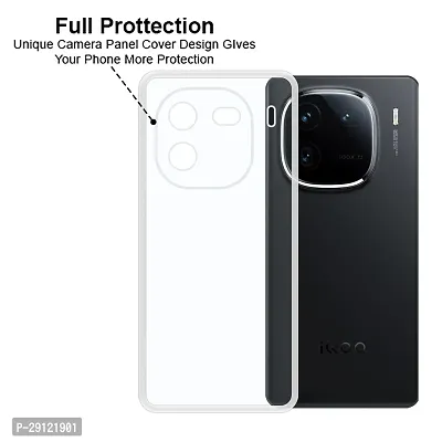 Mezmo Ultra-Hybrid Clear| Shockproof Design | Camera Protection Bump | Soft Back | Bumper Case Cover for IQOO 12 5G-thumb3