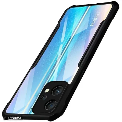 Mezmo Shockproof Crystal Clear Eagle Back Cover With 360 Protection for Realme 9 Pro Plus - Black-thumb0