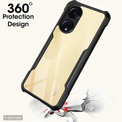 Mezmo Shock Proof Eagle Back Cover for Oppo F23 - Black-thumb2