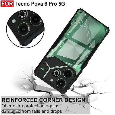 Mezmo Crystal Clear 360 Degree Protection TPU+PC Back Cover for Tecno POVA 6 Pro 5G-thumb3