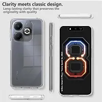 Mezmo Ultra-Hybrid Clear| Shockproof Design | Camera Protection Bump | Soft Back | Bumper Case Cover for Infinix Smart 8 Plus-thumb3