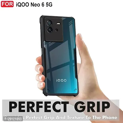 Mezmo Shock Proof Eagle Back Cover for IQOO Neo 6 - Black