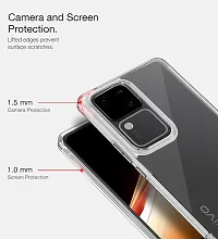 Mezmo Ultra-Hybrid Clear| Shockproof Design | Camera Protection Bump | Soft Back | Bumper Case Cover for Vivo V30|V30 Pro-thumb3