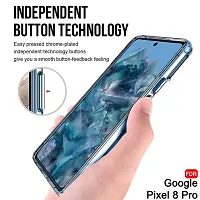 Mezmo Ultra-Hybrid Clear| Shockproof Design | Camera Protection Bump | Soft Back | Bumper Case Cover for Google Pixel 8 Pro-thumb4