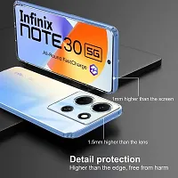 Mezmo Ultra-Hybrid Clear| Shockproof Design | Camera Protection Bump | Soft Back | Bumper Case Cover for Infinix Note 30 5G-thumb1