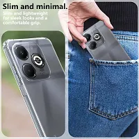 Mezmo Ultra-Hybrid Clear| Shockproof Design | Camera Protection Bump | Soft Back | Bumper Case Cover for Infinix Smart 8 Plus-thumb4