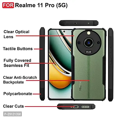 Mezmo Shock Proof|Drop Protection | Scratch-Resistant Eagle Back for Realme 11 Pro-thumb3