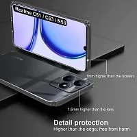 Mezmo Ultra-Hybrid Clear| Shockproof Design | Camera Protection Bump | Soft Back | Bumper Case Cover for Realme C53-thumb2