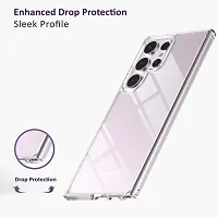 Mezmo Ultra-Hybrid Clear| Shockproof Design | Camera Protection Bump | Soft Back | Bumper Case Cover for Samsung S23 Ultra-thumb3