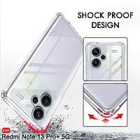 Mezmo Ultra-Hybrid Clear| Shockproof Design | Camera Protection Bump | Soft Back | Bumper Case Cover for Redmi Note 13 Pro Plus-thumb3