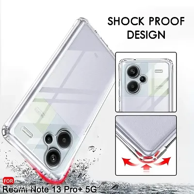 Mezmo Ultra-Hybrid Clear| Shockproof Design | Camera Protection Bump | Soft Back | Bumper Case Cover for Redmi Note 13 Pro Plus-thumb4