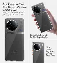 Mezmo Ultra-Hybrid Clear| Shockproof Design | Camera Protection Bump | Soft Back | Bumper Case Cover for Vivo X90 5G-thumb4