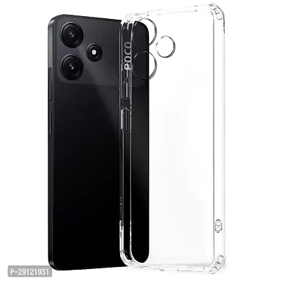 Mezmo Ultra-Hybrid Clear| Shockproof Design | Camera Protection Bump | Soft Back | Bumper Case Cover for POCO M6 Pro 5G-thumb0