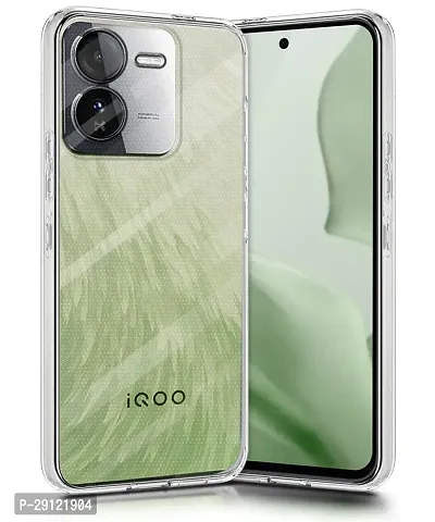 Mezmo Ultra-Hybrid Clear| Shockproof Design | Camera Protection Bump | Soft Back | Bumper Case Cover for IQOO Z9 5G-thumb0