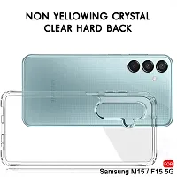 Mezmo Ultra-Hybrid Clear| Shockproof Design | Camera Protection Bump | Soft Back | Bumper Case Cover for Samsung M15 5G-thumb1