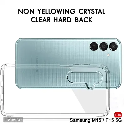 Mezmo Ultra-Hybrid Clear| Shockproof Design | Camera Protection Bump | Soft Back | Bumper Case Cover for Samsung M15 5G-thumb2