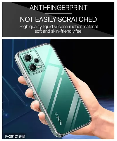 Mezmo Ultra-Hybrid Clear| Shockproof Design | Camera Protection Bump | Soft Back | Bumper Case Cover for Redmi Note 12 5G-thumb5