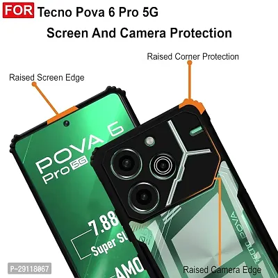 Mezmo Crystal Clear 360 Degree Protection TPU+PC Back Cover for Tecno POVA 6 Pro 5G-thumb4