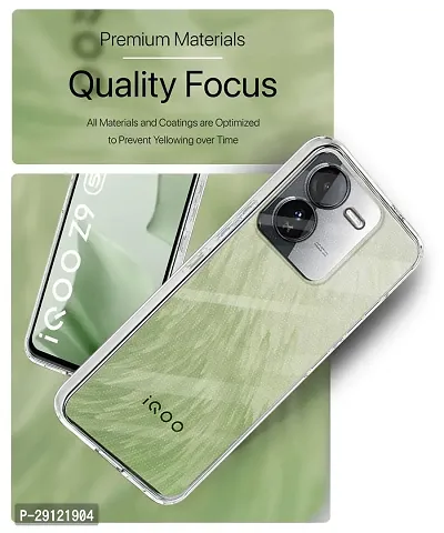 Mezmo Ultra-Hybrid Clear| Shockproof Design | Camera Protection Bump | Soft Back | Bumper Case Cover for IQOO Z9 5G-thumb2