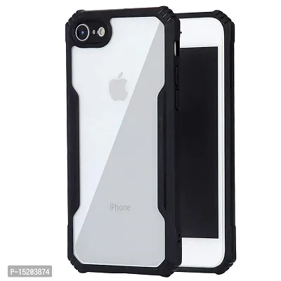 Mezmo Shockproof Crystal Clear Eagle Back Cover With 360 Protection for iPhone 6 - Black-thumb0