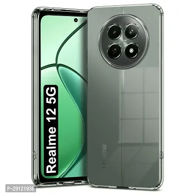 Mezmo Ultra-Hybrid Clear| Shockproof Design | Camera Protection Bump | Soft Back | Bumper Case Cover for Realme 12 5G-thumb0