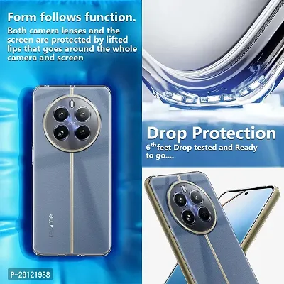 Mezmo Ultra-Hybrid Clear| Shockproof Design | Camera Protection Bump | Soft Back | Bumper Case Cover for Realme 12 Pro Plus-thumb4