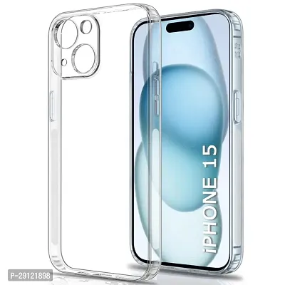 Mezmo Ultra-Hybrid Clear| Shockproof Design | Camera Protection Bump | Soft Back | Bumper Case Cover for iPhone 15