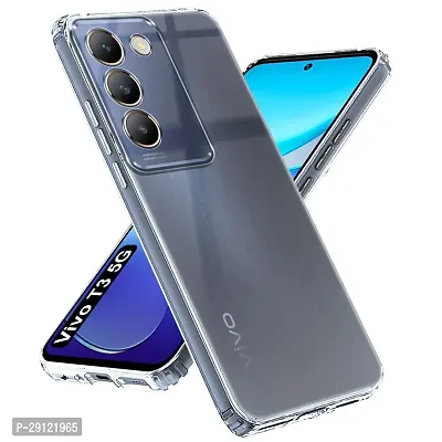 Mezmo Ultra-Hybrid Clear| Shockproof Design | Camera Protection Bump | Soft Back | Bumper Case Cover for Vivo T3 5G-thumb0