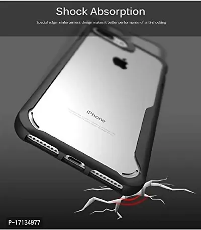 Mezmo Shockproof Crystal Clear Eagle Back Cover With 360 Protection for iPhone 6 Plus - Black-thumb5