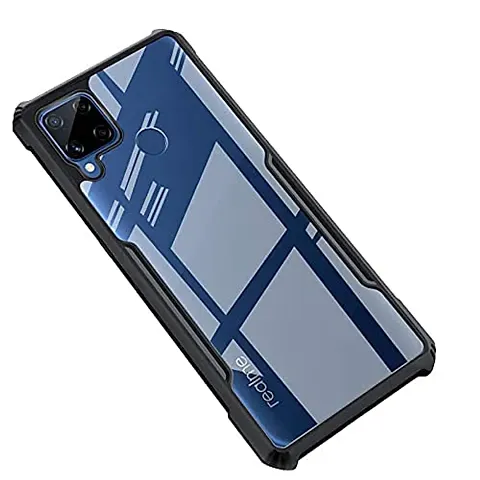 PrintYug Shockproof Crystal Clear Transparent Back Cover for Realme C15 | 360 Degree Protection | Protective Design