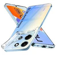 Mezmo Ultra-Hybrid Clear| Shockproof Design | Camera Protection Bump | Soft Back | Bumper Case Cover for Infinix Note 30 5G-thumb2