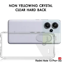 Mezmo Ultra-Hybrid Clear| Shockproof Design | Camera Protection Bump | Soft Back | Bumper Case Cover for Redmi Note 13 Pro Plus-thumb1