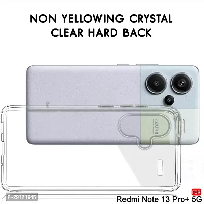 Mezmo Ultra-Hybrid Clear| Shockproof Design | Camera Protection Bump | Soft Back | Bumper Case Cover for Redmi Note 13 Pro Plus-thumb2