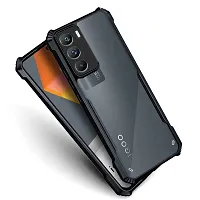 Mezmo Shock Proof Eagle Back Cover for IQOO 9 SE 5G - Black-thumb1