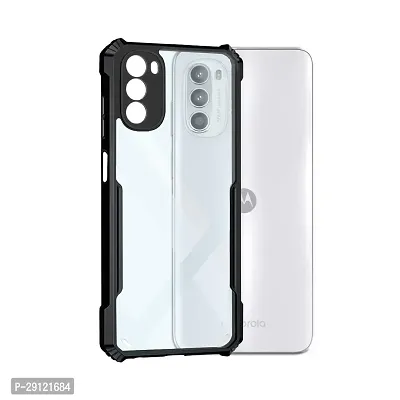 Mezmo Shock Proof Eagle Back Cover for Moto G82 - Black-thumb0